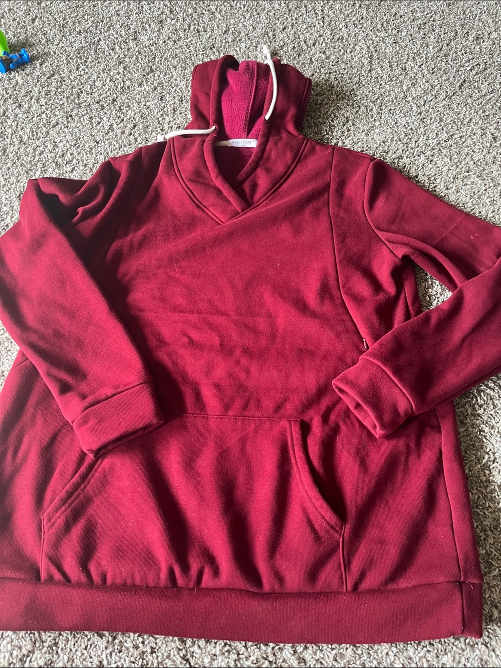 Deep Berry Hooded Sweatshirt - Maternity/Nursing